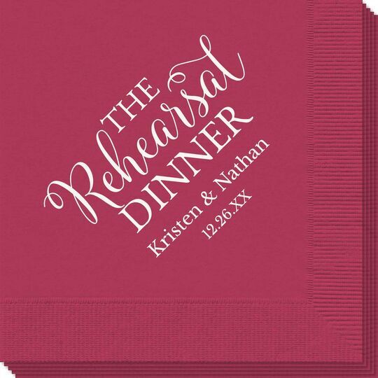 The Rehearsal Dinner Napkin